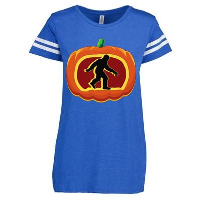 Bigfoot Halloween Costume Idea Sasquatch Pumpkin Yeti Gift Enza Ladies Jersey Football T-Shirt