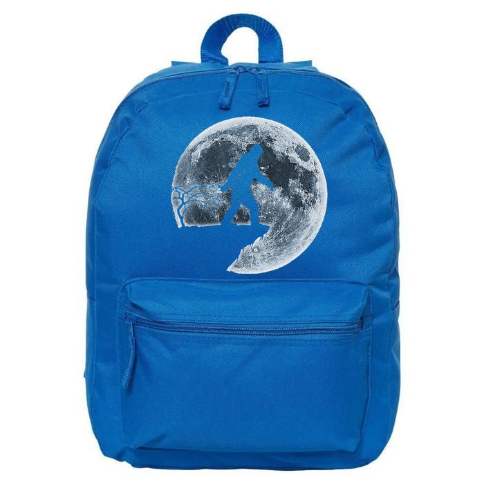 Bigfoot Halloween Costume Moon Silhouette 16 in Basic Backpack