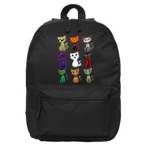 Boo Halloween Cat Cute Black Cat Costume For Girls 16 in Basic Backpack