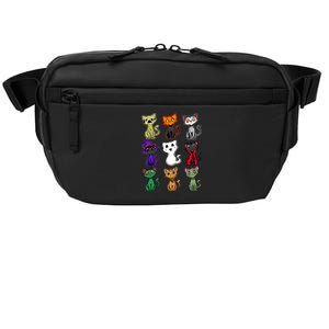 Boo Halloween Cat Cute Black Cat Costume For Girls Crossbody Pack