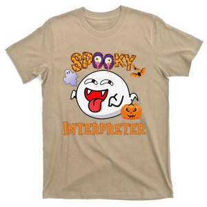 Boo Halloween Costume Spooky Interpreter T-Shirt