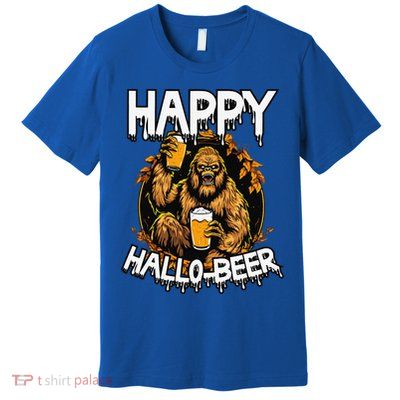 Bigfoot Halloween Costume Sasquatch Beer Trick Or Treat Premium T-Shirt