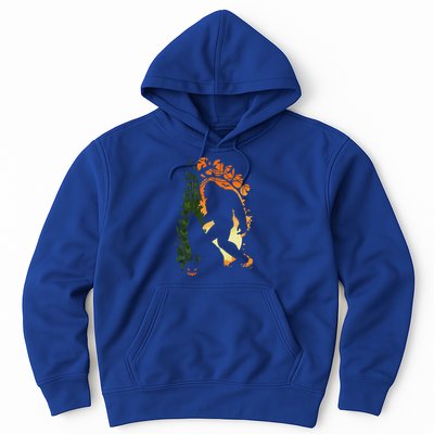 Bigfoot Halloween Costume Sasquatch Silhouette Wolf Howling Hoodie