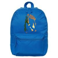 Bigfoot Halloween Costume Sasquatch Silhouette Wolf Howling 16 in Basic Backpack