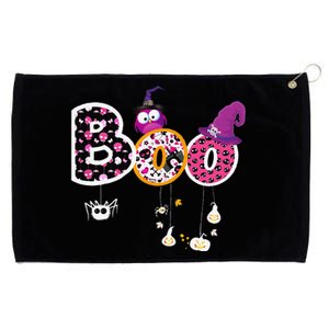 Boo Halloween Costume Spiders Ghosts Pumkin & Witch Hat Gift Grommeted Golf Towel