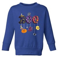 Boo Halloween Costume Spiders Ghosts Pumkin & Witch Hat Toddler Sweatshirt