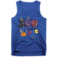 Boo Halloween Costume Spiders Ghosts Pumkin & Witch Hat Tank Top