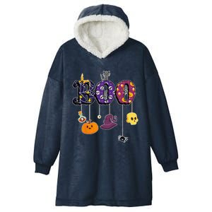 Boo Halloween Costume Spiders Ghosts Pumkin & Witch Hat Hooded Wearable Blanket