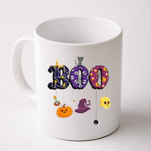 Boo Halloween Costume Spiders Ghosts Pumkin & Witch Hat Coffee Mug