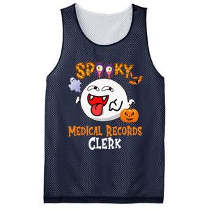 Boo Halloween Costume Spooky Medical Records Clerk Mesh Reversible Basketball Jersey Tank