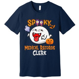 Boo Halloween Costume Spooky Medical Records Clerk Premium T-Shirt