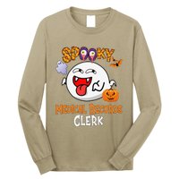 Boo Halloween Costume Spooky Medical Records Clerk Long Sleeve Shirt