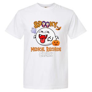 Boo Halloween Costume Spooky Medical Records Clerk Garment-Dyed Heavyweight T-Shirt