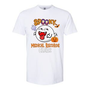 Boo Halloween Costume Spooky Medical Records Clerk Softstyle CVC T-Shirt