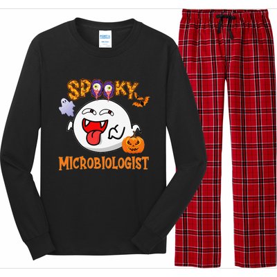 Boo Halloween Costume Spooky Microbiologist Long Sleeve Pajama Set