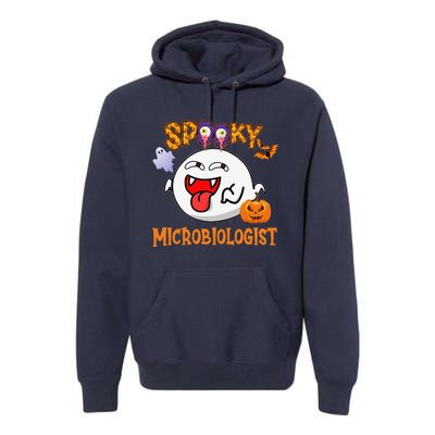 Boo Halloween Costume Spooky Microbiologist Premium Hoodie