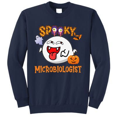 Boo Halloween Costume Spooky Microbiologist Tall Sweatshirt