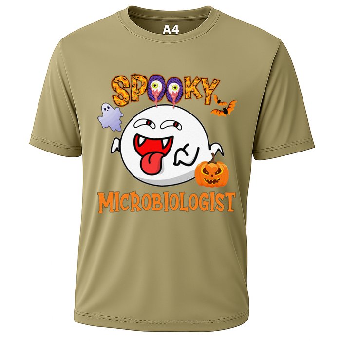 Boo Halloween Costume Spooky Microbiologist Cooling Performance Crew T-Shirt