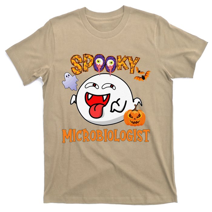 Boo Halloween Costume Spooky Microbiologist T-Shirt