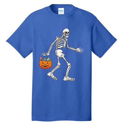 Bigfoot Halloween Costume Sasquatch Skeleton Spooky Yeti Love Tall T-Shirt