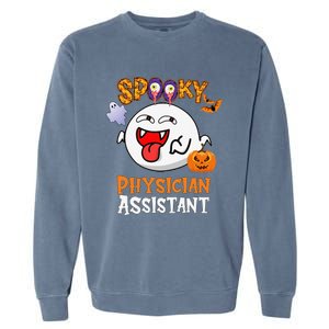 Boo Halloween Costume Spooky Physician Assistant Garment-Dyed Sweatshirt