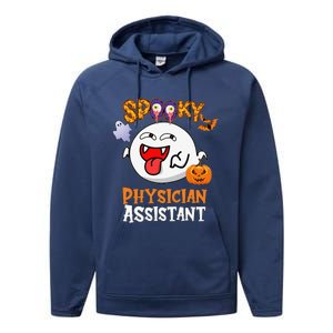 Boo Halloween Costume Spooky Physician Assistant Performance Fleece Hoodie