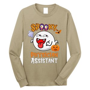 Boo Halloween Costume Spooky Physician Assistant Long Sleeve Shirt