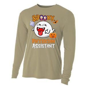 Boo Halloween Costume Spooky Physician Assistant Cooling Performance Long Sleeve Crew