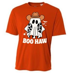 Boo Haw Country Ghost Funny Halloween Cooling Performance Crew T-Shirt