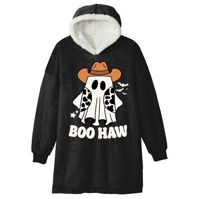Boo Haw Country Ghost Funny Halloween Hooded Wearable Blanket