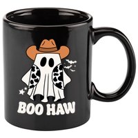 Boo Haw Country Ghost Funny Halloween 11oz C Handle Ceramic Mug