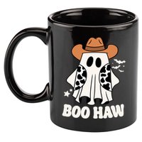 Boo Haw Country Ghost Funny Halloween 11oz C Handle Ceramic Mug