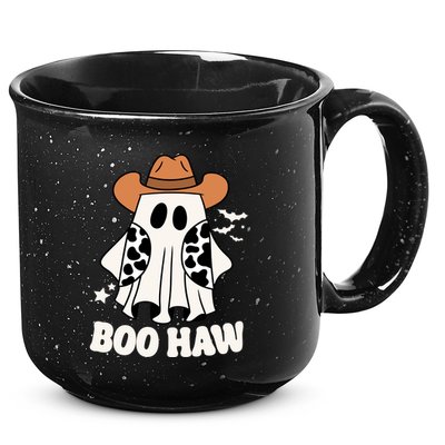 Boo Haw Country Ghost Funny Halloween 15oz Campfire Ceramic Mug