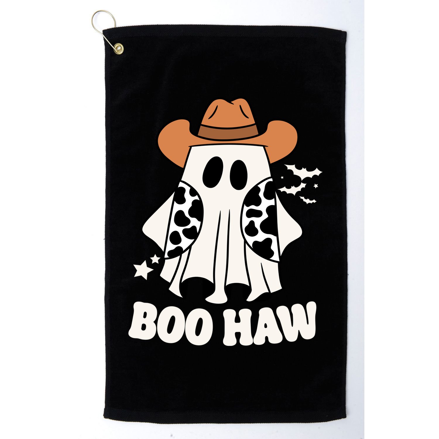 Boo Haw Country Ghost Funny Halloween Golf Towel