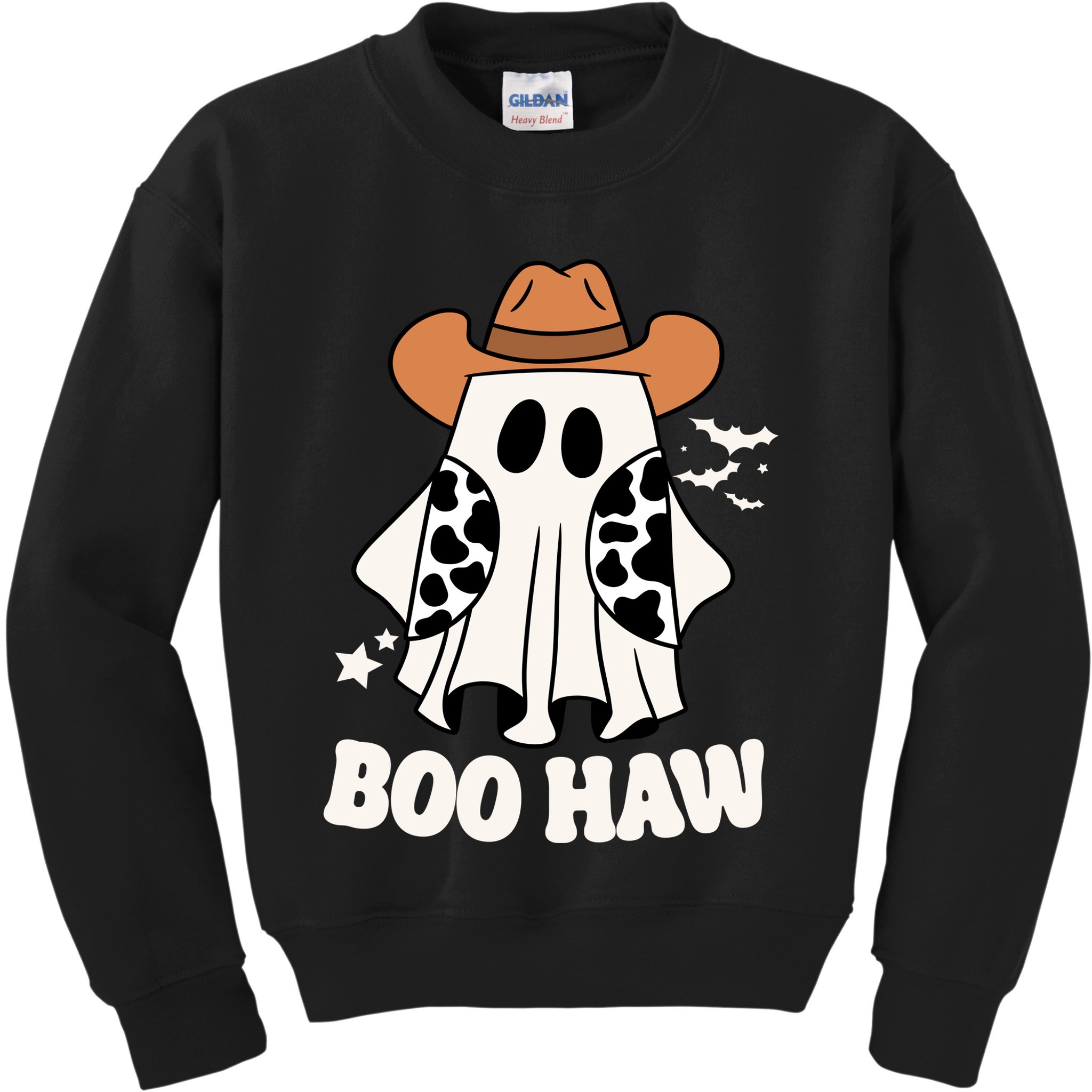 Boo Haw Country Ghost Funny Halloween Kids Sweatshirt