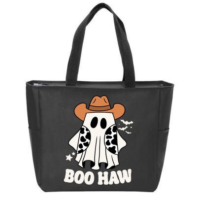 Boo Haw Country Ghost Funny Halloween Zip Tote Bag