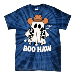 Boo Haw Country Ghost Funny Halloween Tie-Dye T-Shirt