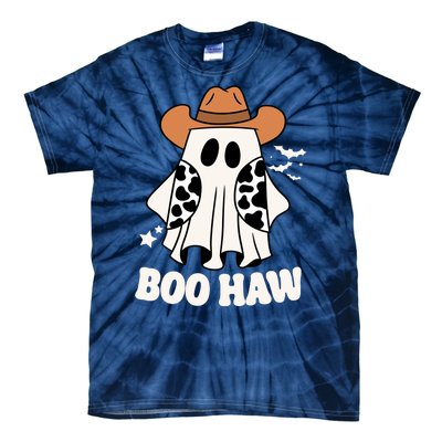 Boo Haw Country Ghost Funny Halloween Tie-Dye T-Shirt