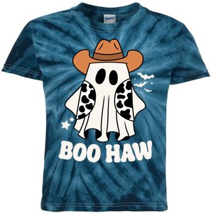 Boo Haw Country Ghost Funny Halloween Kids Tie-Dye T-Shirt