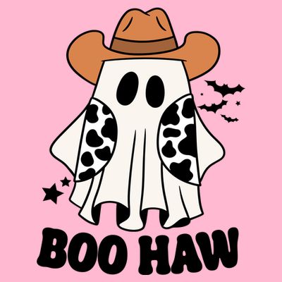 Boo Haw Country Ghost Funny Halloween T-Shirt