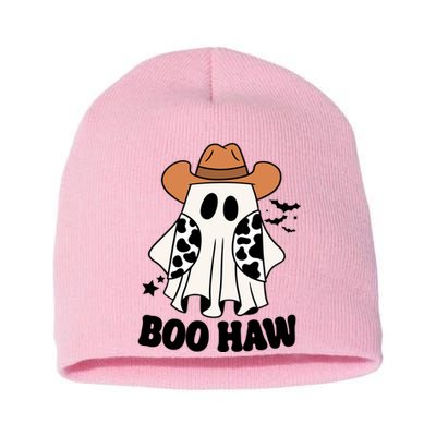 Boo Haw Country Ghost Funny Halloween Short Acrylic Beanie