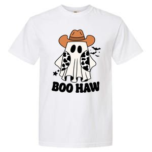 Boo Haw Country Ghost Funny Halloween Garment-Dyed Heavyweight T-Shirt