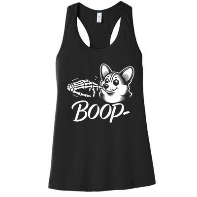 Boop Halloween Corgi Funny Corgi Halloween Women's Racerback Tank