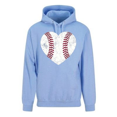 Baseball Heart Cute Mom Dad Brother Sister Family Baseball Unisex Surf Hoodie