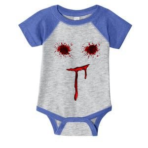 Bloody Halloween Costume Blood Splatter Smile Infant Baby Jersey Bodysuit