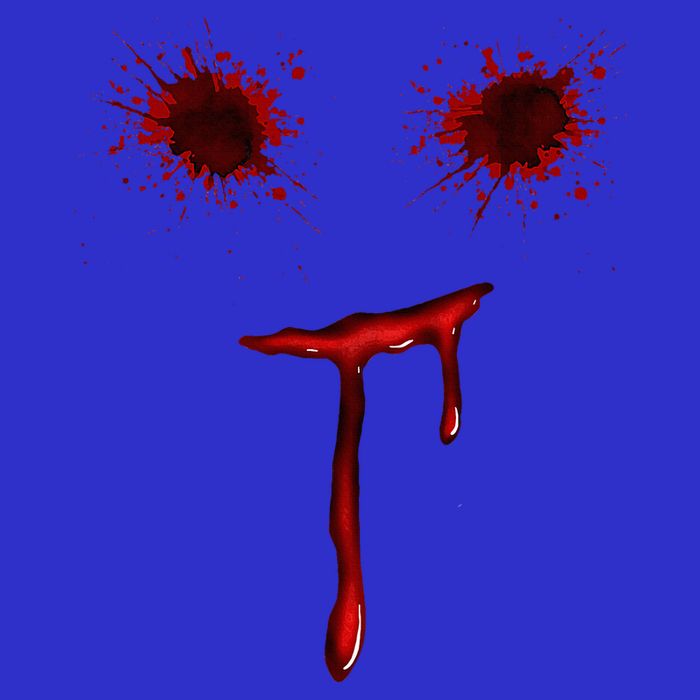 Bloody Halloween Costume Blood Splatter Smile Women's V-Neck T-Shirt