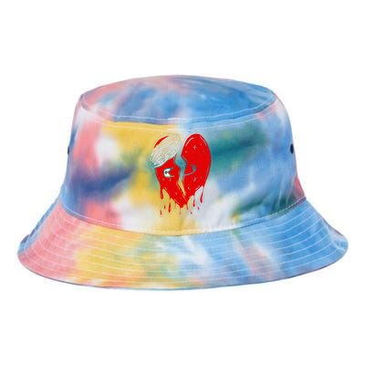 Broken Heart Cute Heartbroken Love Tie Dye Newport Bucket Hat