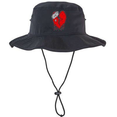 Broken Heart Cute Heartbroken Love Legacy Cool Fit Booney Bucket Hat