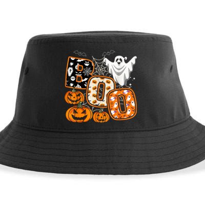 Boo Halloween Costume Spiders Ghosts Pumkin & Witch Hat Sustainable Bucket Hat