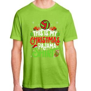 Beach Handball Christmas Pajama Gift Xmas Beach Handball Gift Adult ChromaSoft Performance T-Shirt